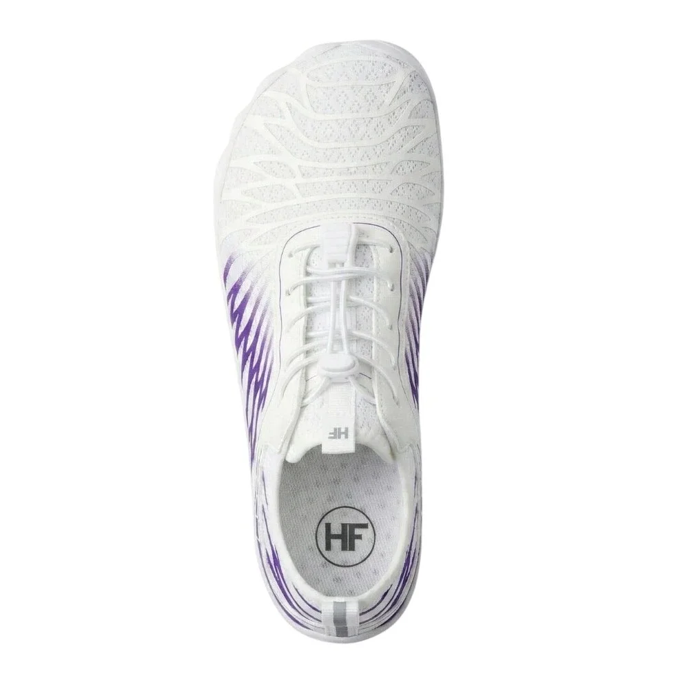 Hike footwear Lorax pro Womens White Purple Barefoot Shoes Athletic Sneaker Sz 8